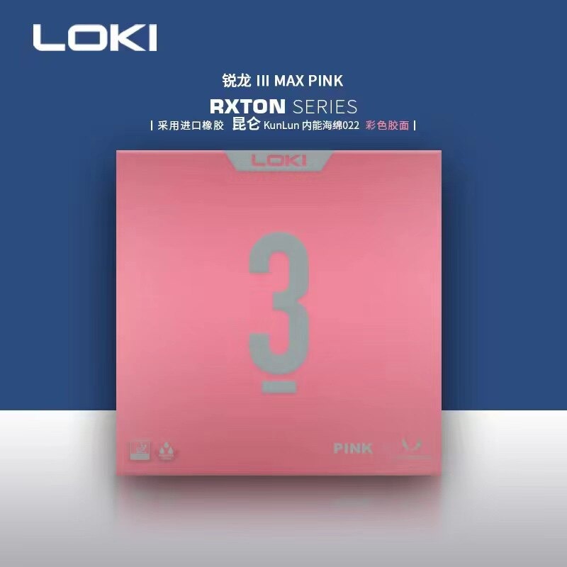 NOVO LOKI RXTON 3 Borracha Col - Table Tennis Loki avaliação e preço